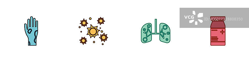 带有牛皮癣或湿疹细菌肺部的手部图片素材