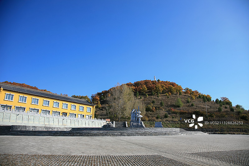 黑龙江省，黑河市，五大连池，药泉山，药泉湖，五花山图片素材