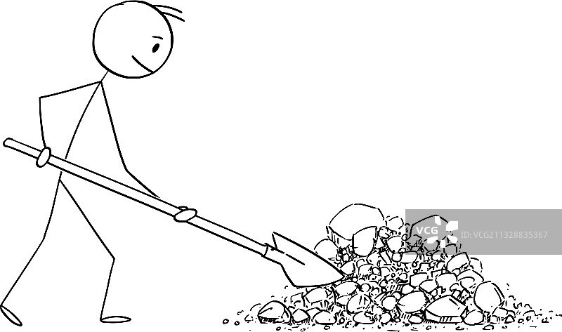 卡通男人或建筑工人图片素材