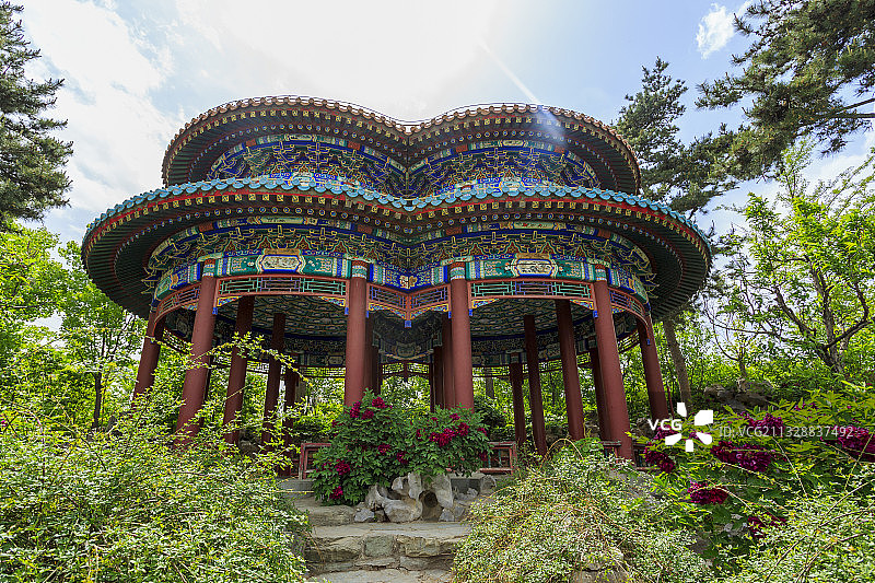 中国园林博物馆，北方园林，双环亭图片素材