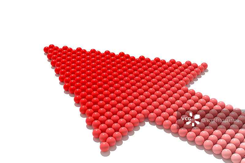 3D大量物体组成得箭头图片素材