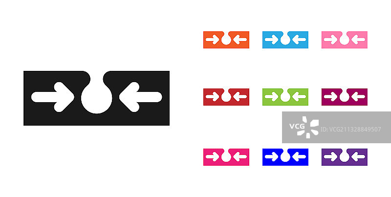 黑色痤疮图标，白色背景图片素材