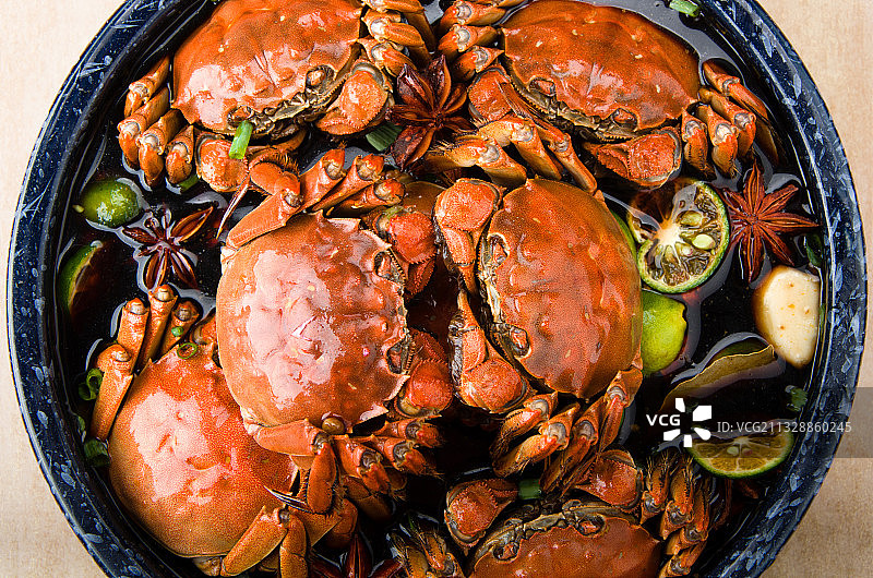 花雕熟醉蟹图片素材