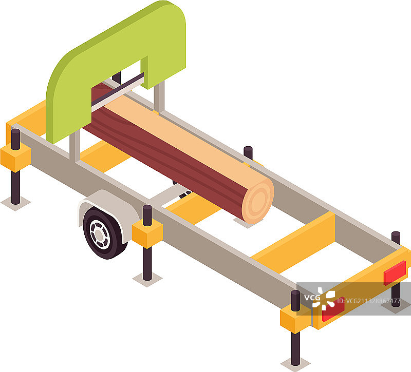 线锯2.5D构图图片素材