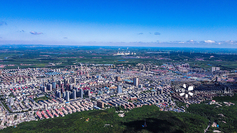 航拍银州图片素材