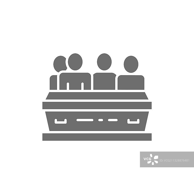 墓葬葬礼仪式公墓附近的人们图片素材