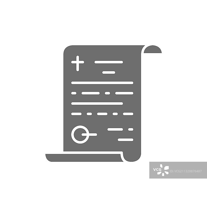 葬礼遗嘱灰色图标图片素材