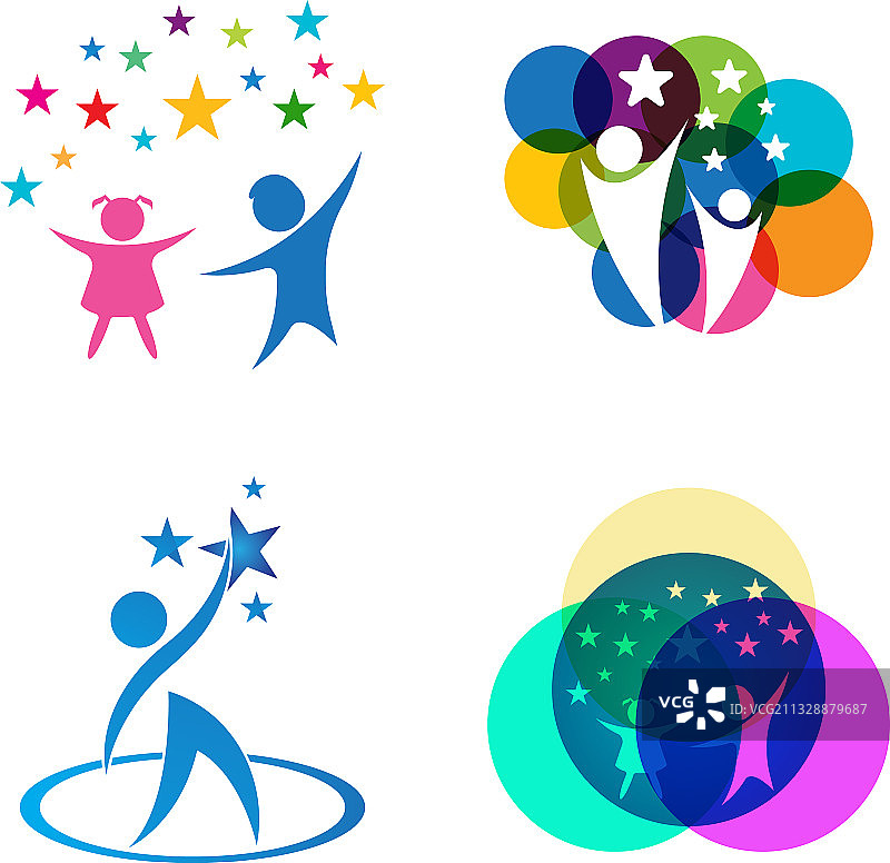 儿童教育之星图片素材