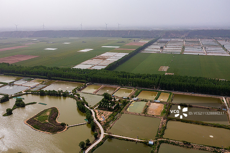 河南省郑州市荥阳市黄河滩地图片素材