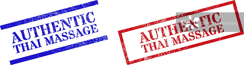 泰式按摩复古纹理印章图片素材