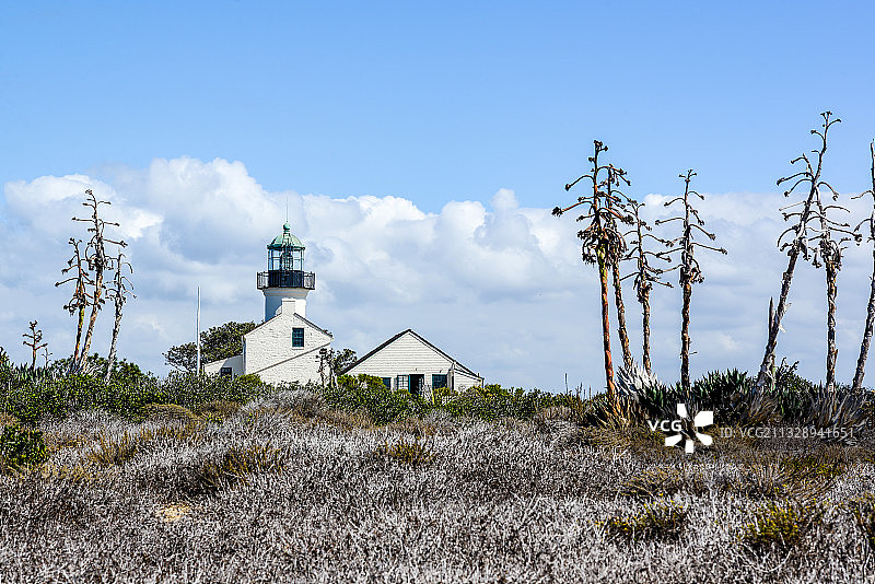 美国，圣地亚哥，洛马岬，灯塔图片素材