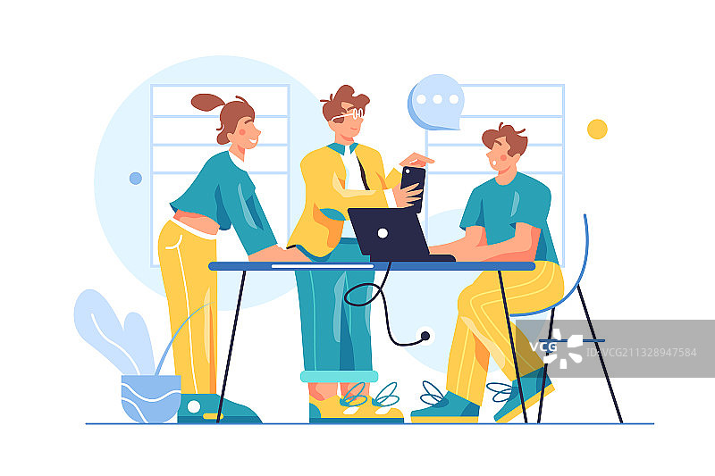 办公室同事团队图片素材