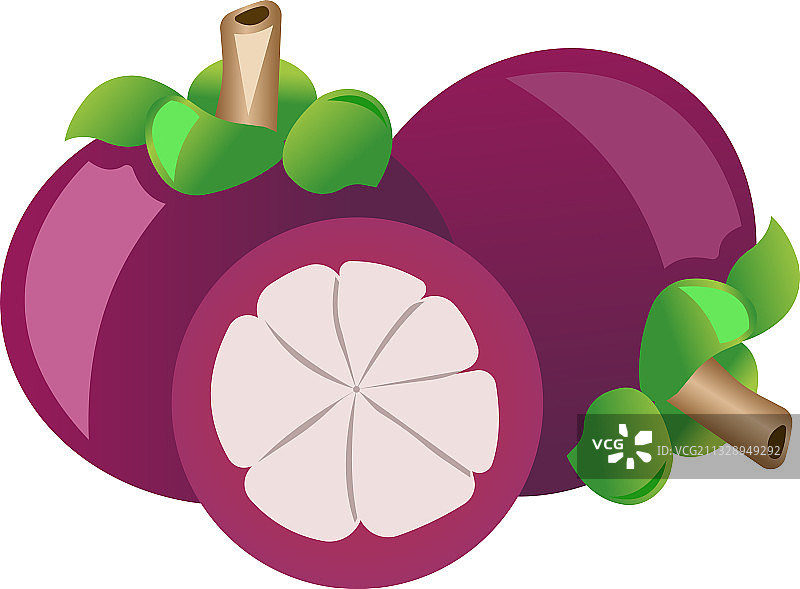 白色背景上的百香果图片素材