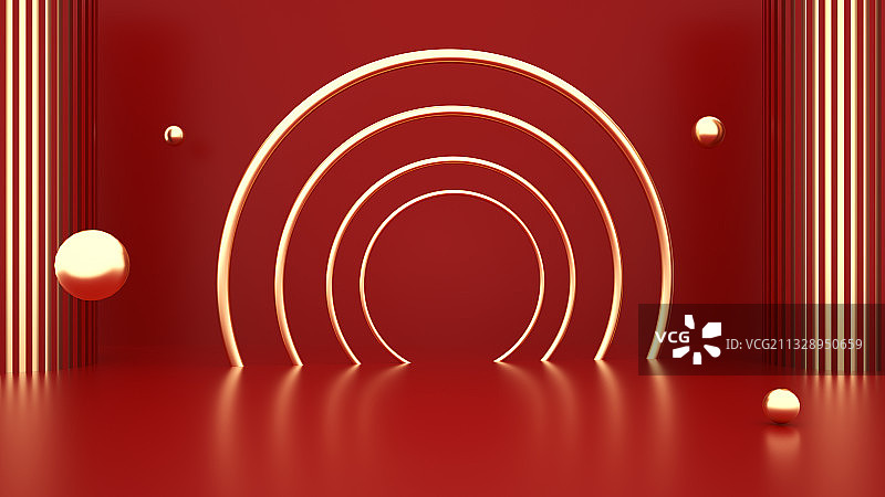 红色场景场景图片素材