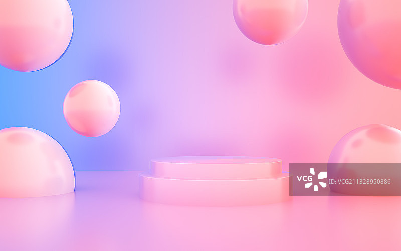 粉色电商场景图片素材