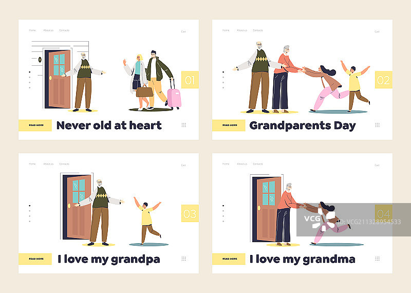 具有访问概念的着陆页图片素材