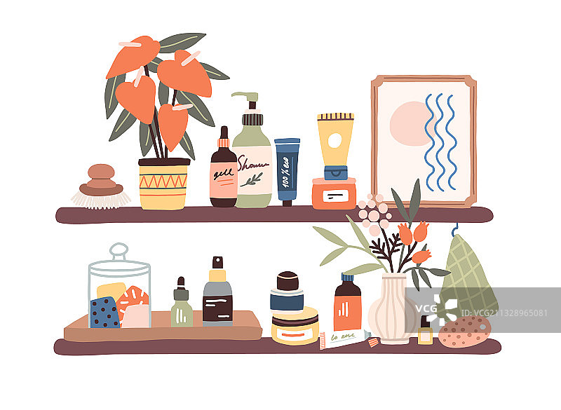 清洁保湿化妆品瓶图片素材