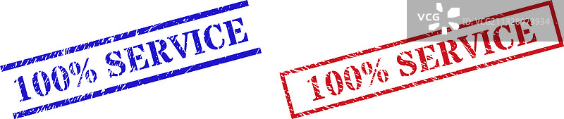 100%服务复古刮擦印章图片素材