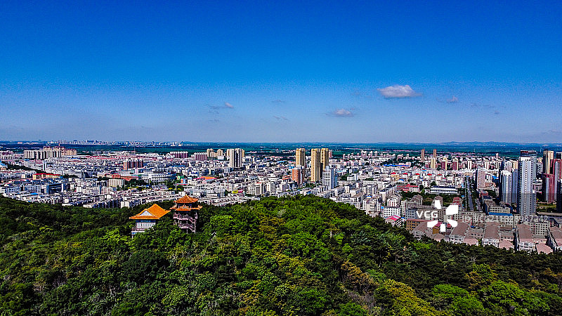 航拍龙首山图片素材