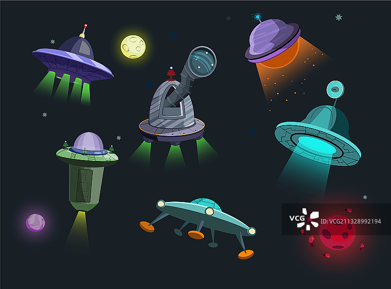 宇宙飞船合集图片素材