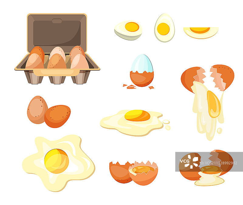 鸡蛋烹饪合集图片素材