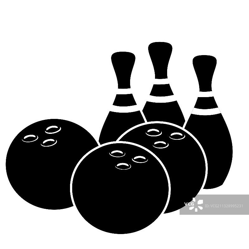黑色保龄球Logo图片素材