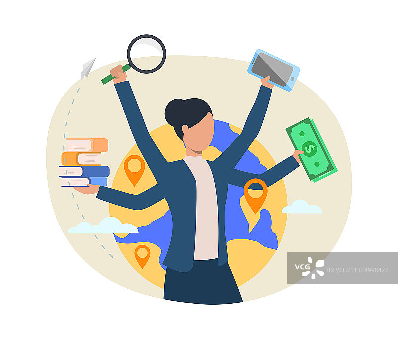 忙碌的职场人士图片素材