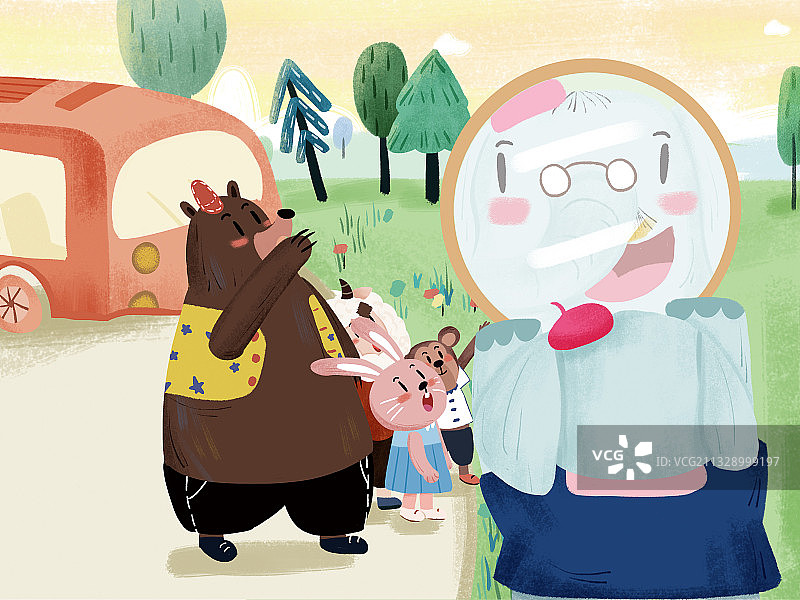 照镜子图片素材