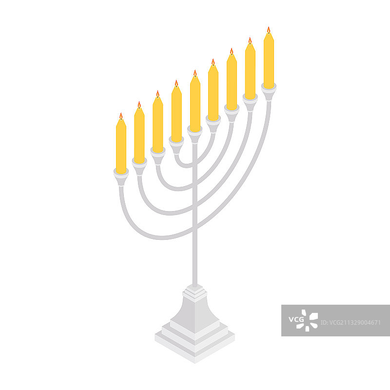 犹太烛台光明节快乐图片素材