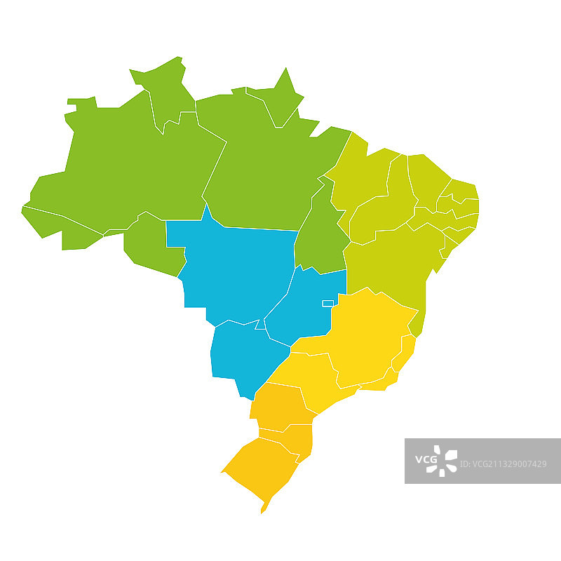 巴西各州和地区图片素材