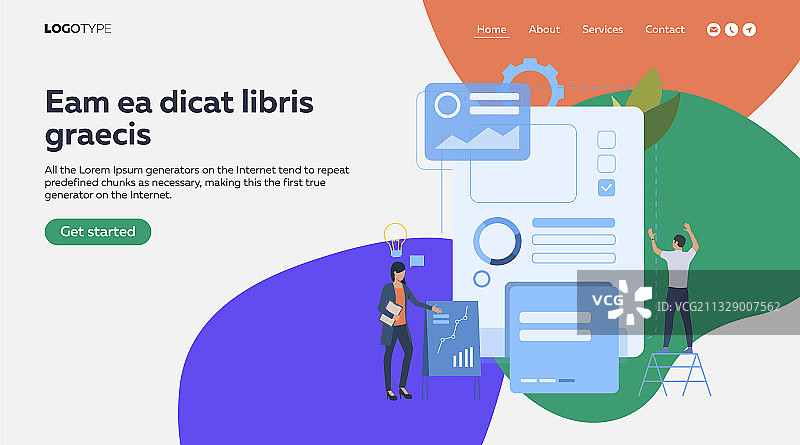 专业人士展示研究成果图片素材