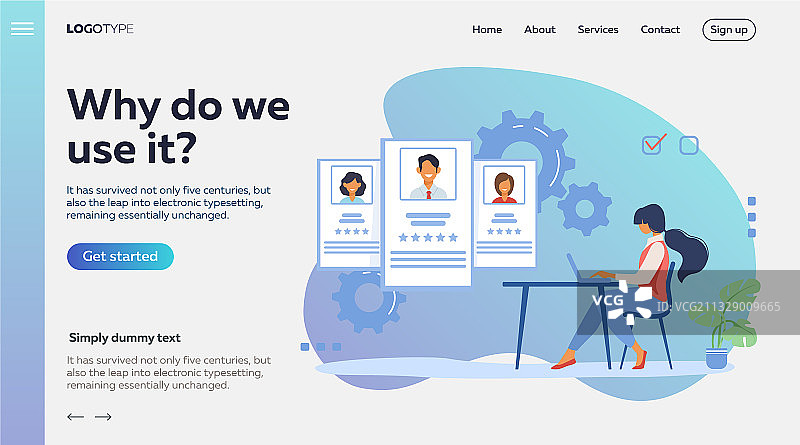 招聘专员分析候选人图片素材