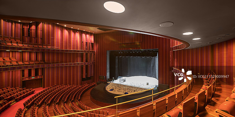 国家大剧院室内空间无人的宏伟的空的剧场全景图片素材