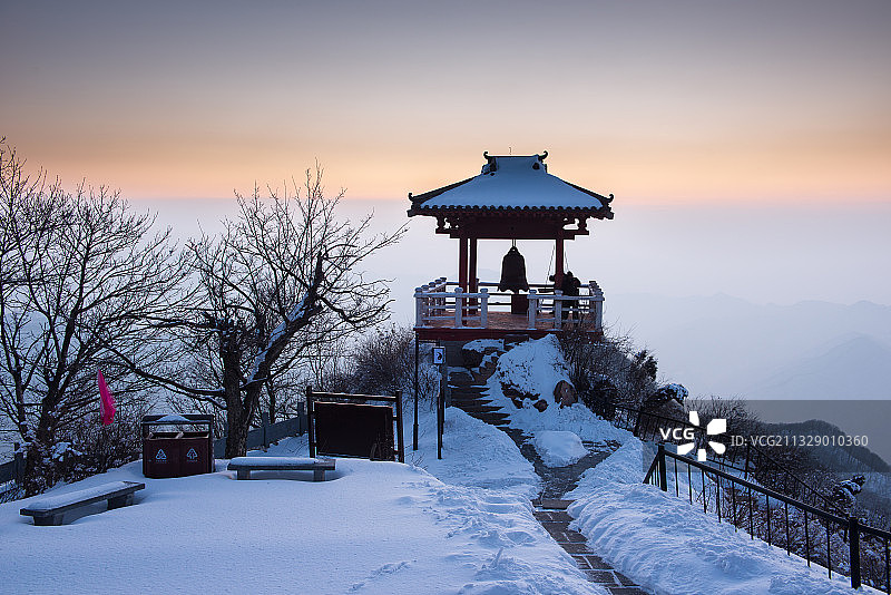 王屋山雪景图片素材