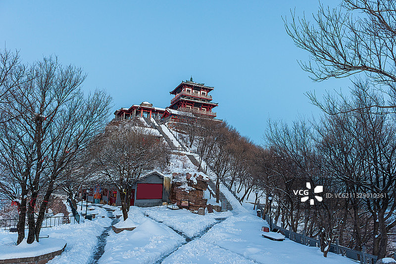 王屋山雪景图片素材