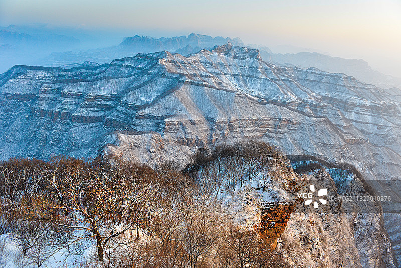王屋山雪景图片素材
