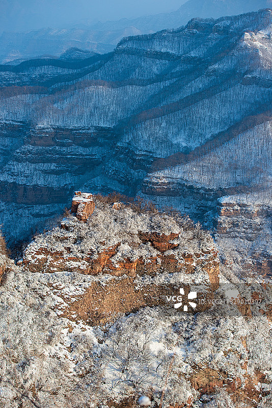 王屋山雪景图片素材
