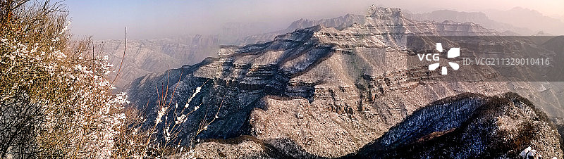 王屋山雪景图片素材