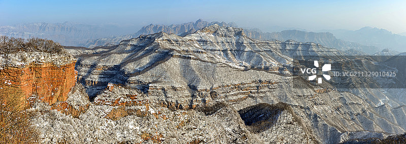 王屋山雪景图片素材
