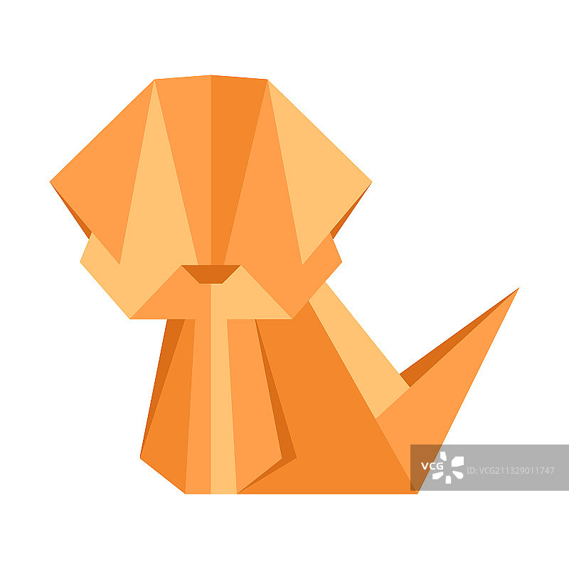 折纸小狗图片素材