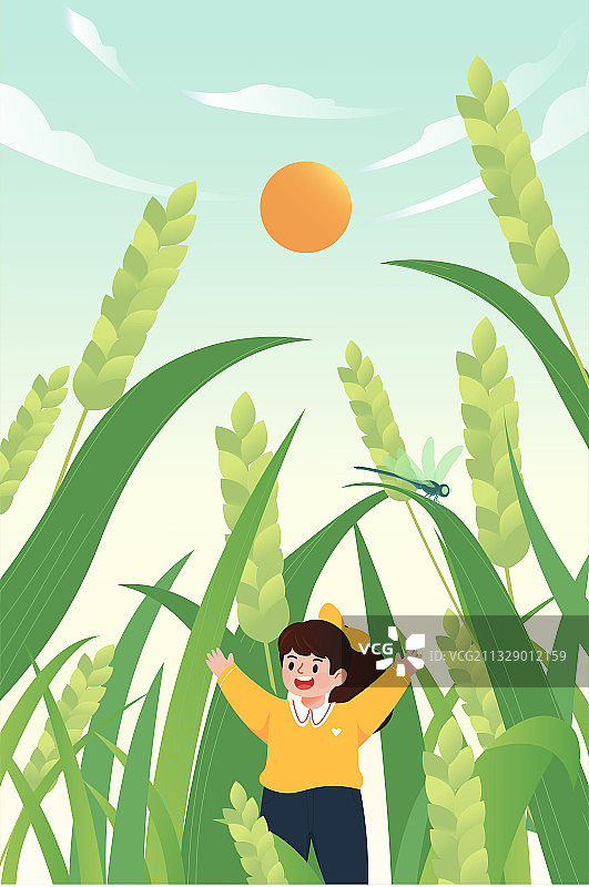 小满节气海报图片素材