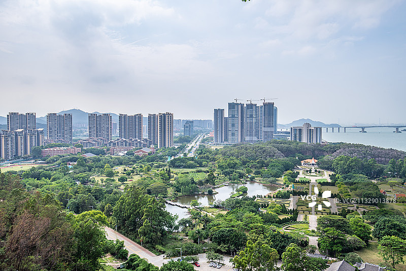 中国广东广州南沙城市风光图片素材