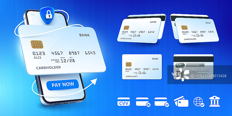 手机银行安全保障图片素材