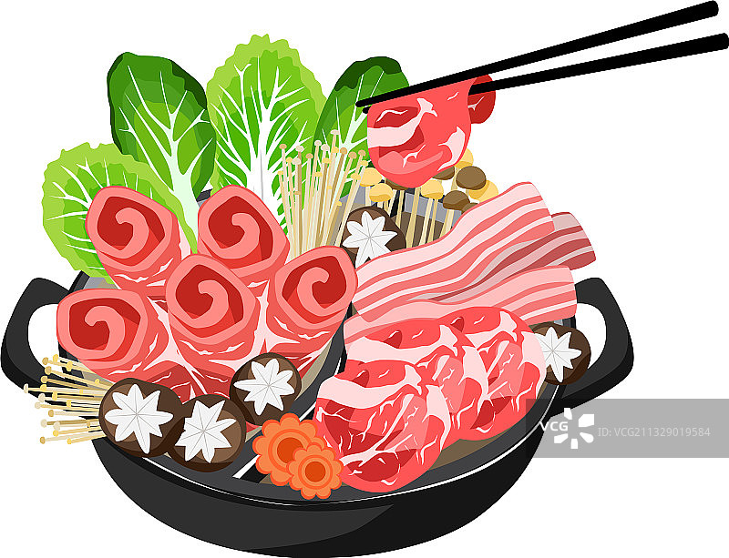 日式涮锅图片素材
