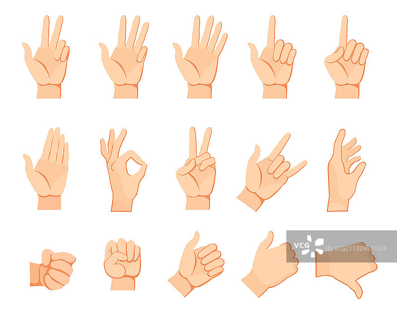 手势合集图片素材