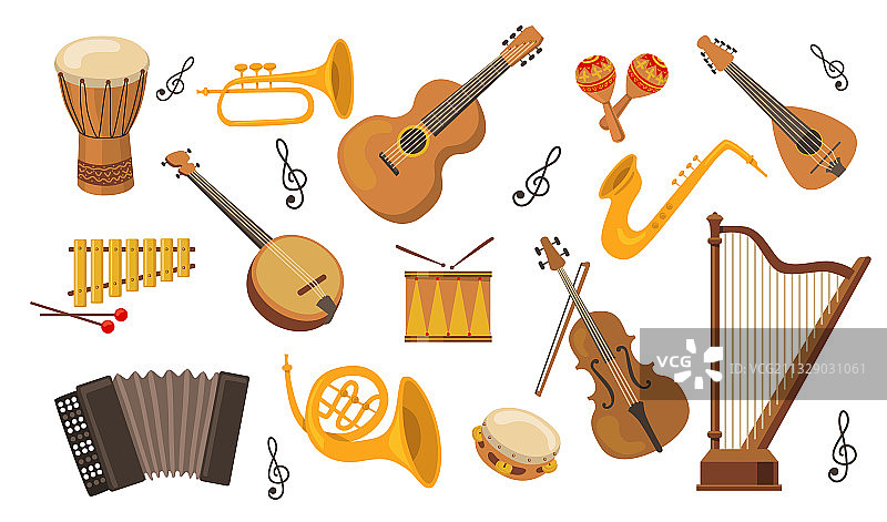 乐器套装图片素材