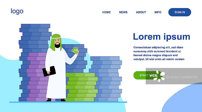 阿拉伯商人图片素材