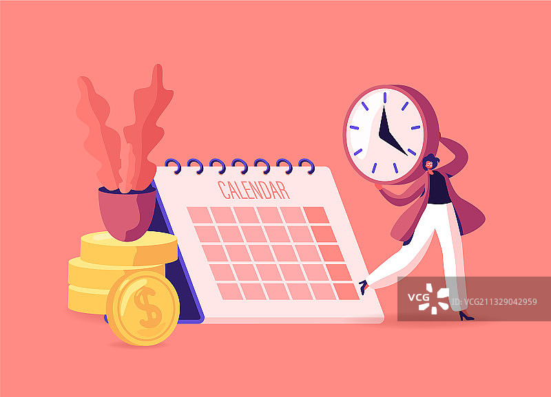 工资单或薪资概念图片素材