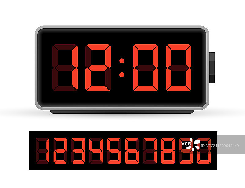 数字时钟数字设置时间图标设计图片素材