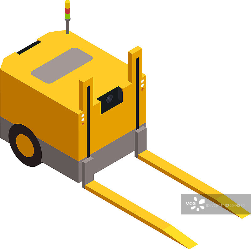 2.5D仓库叉车图片素材